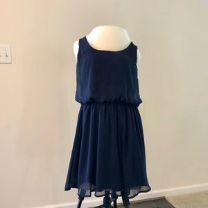 Navy Blue Sleeveless Dress